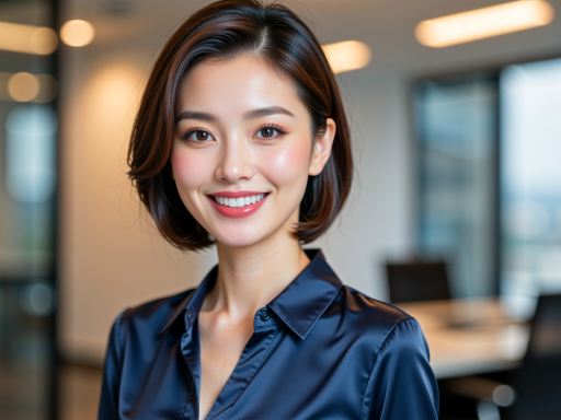 三十岁左右女性教师头像，穿职业装，面带微笑，背景简洁，明亮自然光